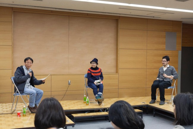 柴田元幸、開沼博、豊崎由美によるディスカッション「本とのいろいろな関わり」。社会にとって、世界にとって本とは何か、また本のこれからについて語り合った