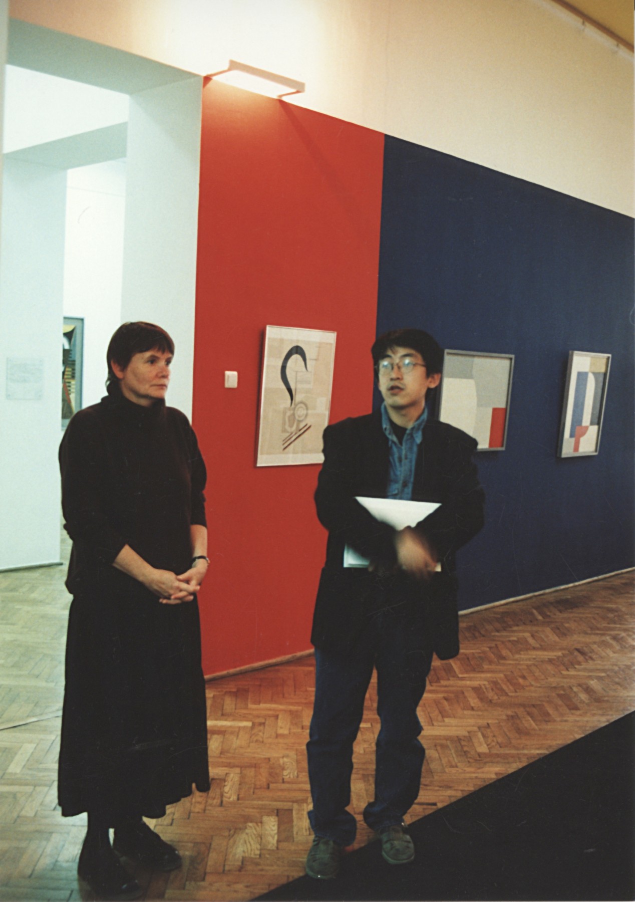 ポーランドのウッチ国立近代美術館にて（1996年）。