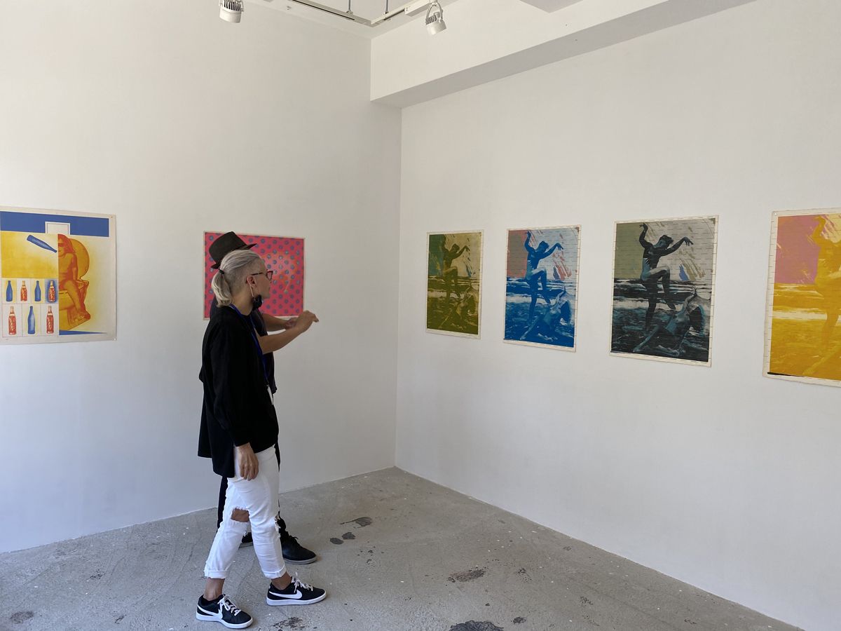 KIKA galleryのギャラリー部分。2020年は井田照一さんの作品や、石井さんら京都のアーティストの作品を展示してきた