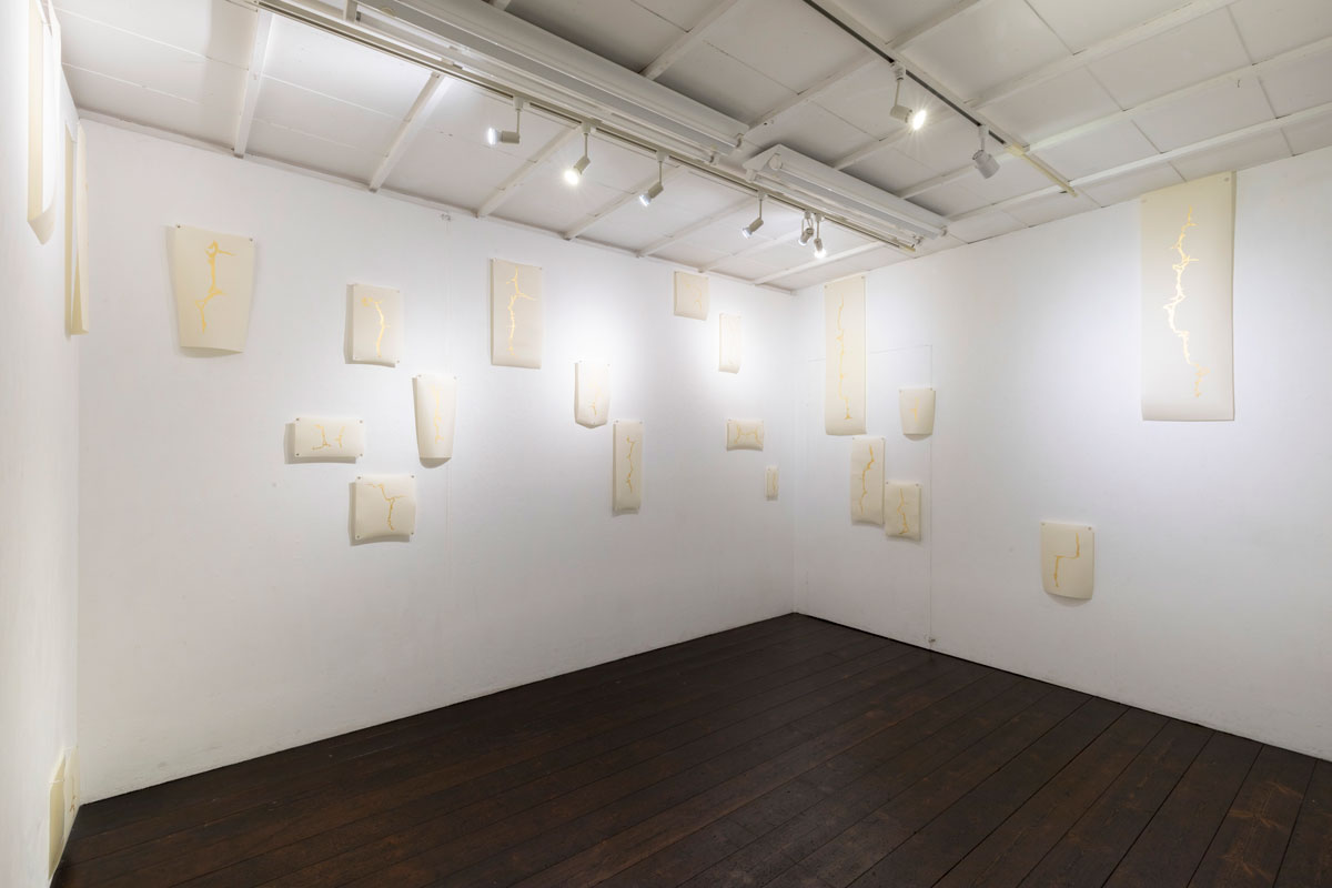 個展「軸索」展示風景 撮影:TERAOKA Kai