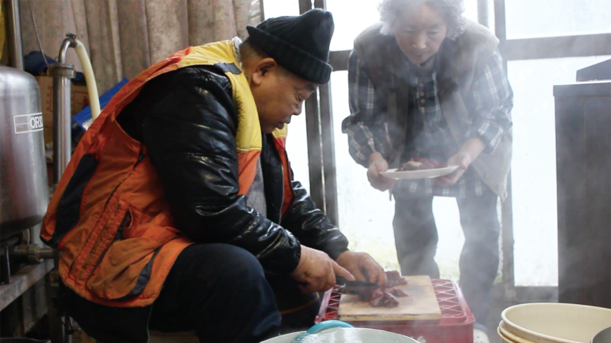 《じいちゃんとわたしの共通言語》  映像３分40秒  2016